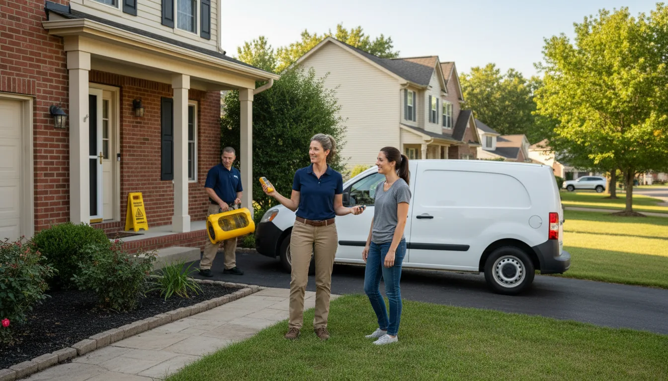 Residential water damage restoration in Dalton, NE
